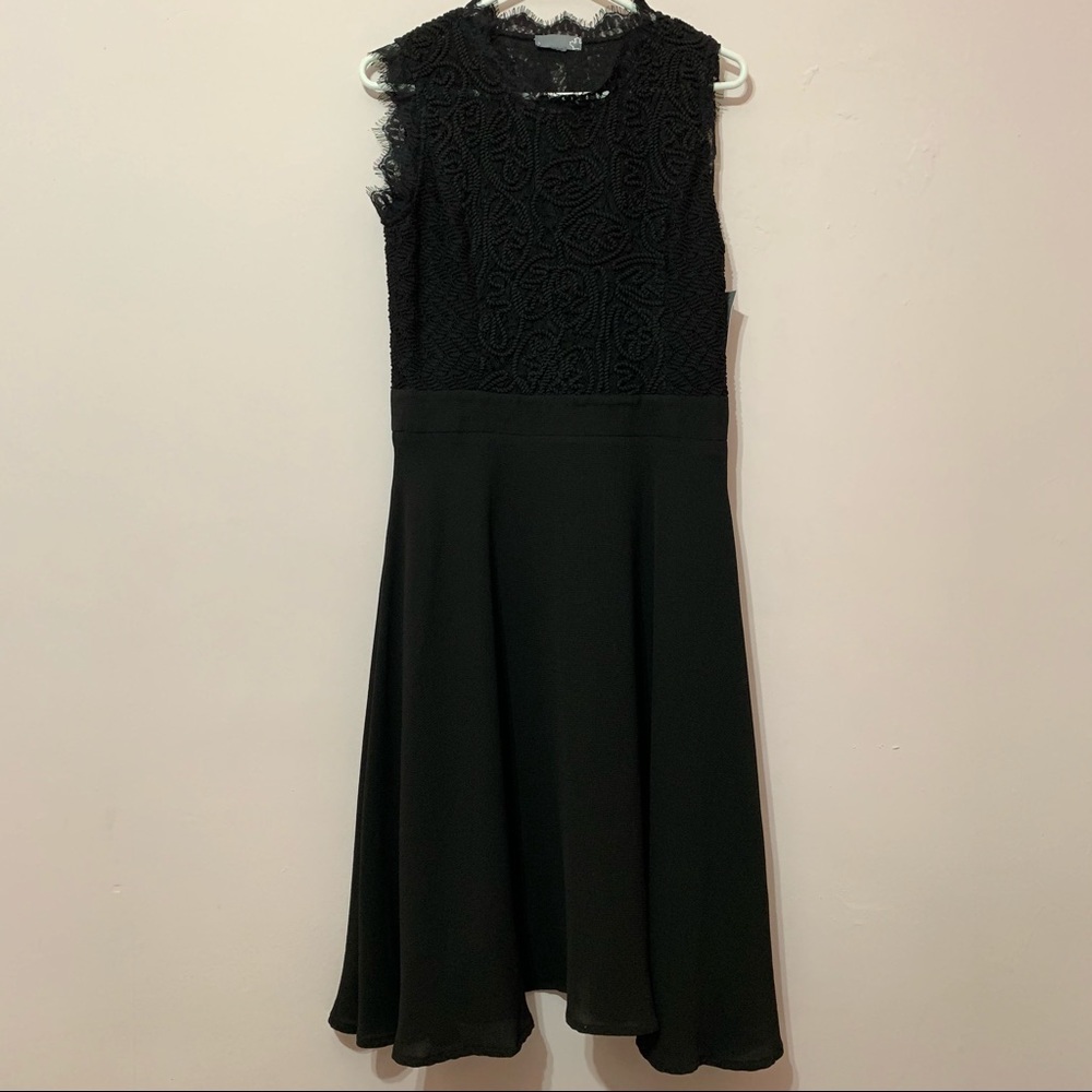 Sears Lace Black Sleeveless Dress